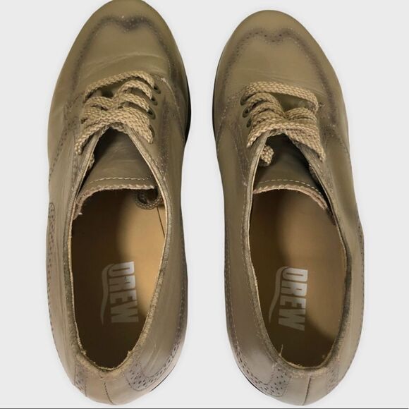 Drew Women’s Wingtip Leather Oxford Lace Up Shoe Size 6.5 B - Picture 4 of 9